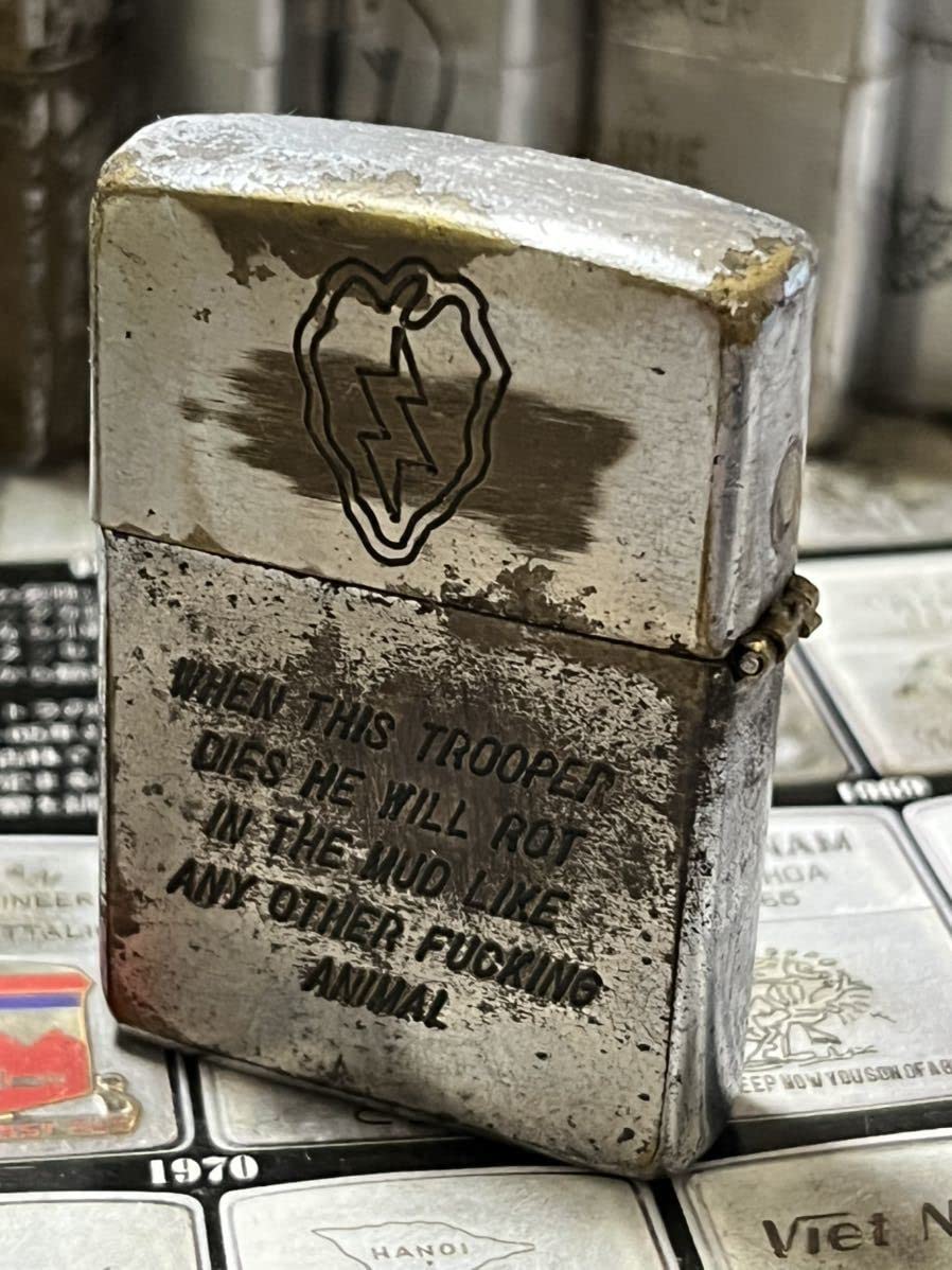 米軍陸軍特殊部隊グリーンベレーベトナムzippoライター1966年本物 米軍陸軍特殊部隊グリーンベレーベトナムzippoライター1966年本物